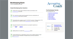 Desktop Screenshot of bookkeepingexam.com