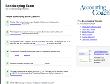 Tablet Screenshot of bookkeepingexam.com